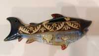 Акула пано настенное керамика майолика.