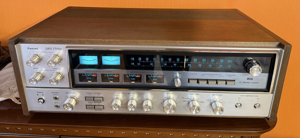 Potężny amplituner  Sansui QRX-7500A vintage klasyk 23kg