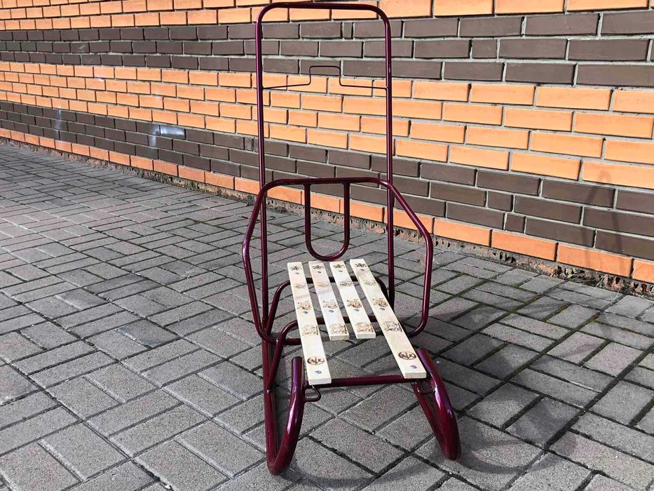 Санки Сніжинка зі штовхачем