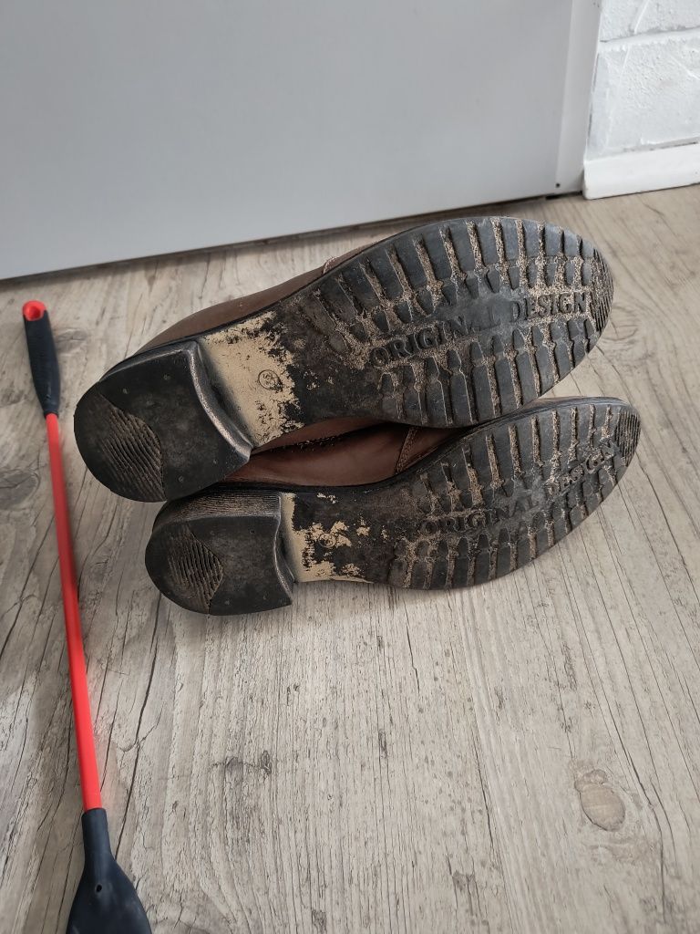 Zestaw jeździecki, toczek fouganza rozm.54 jak nowy, buty skórzane