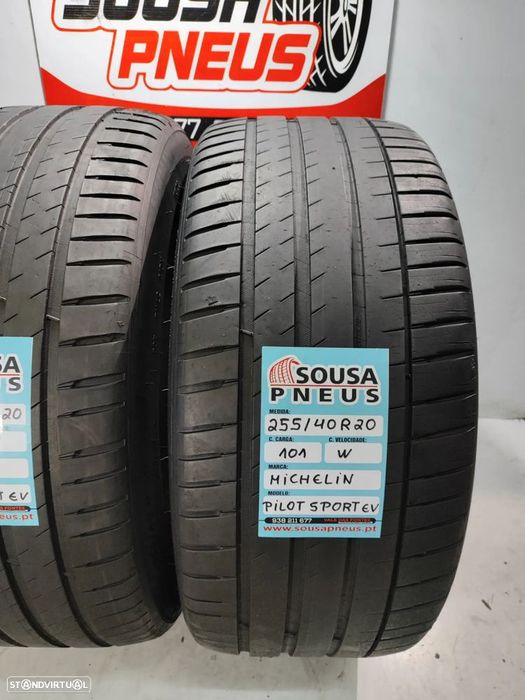 2 pneus semi novos 255-40r20 michelin - oferta dos portes