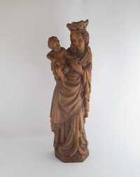 Zabytkowa rzeźba Matki Bożej z Dzieciątkiem Jezus z ok. 1900 roku