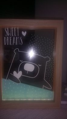 Obrazek Led z misiem, sweet drems, Home You nowy