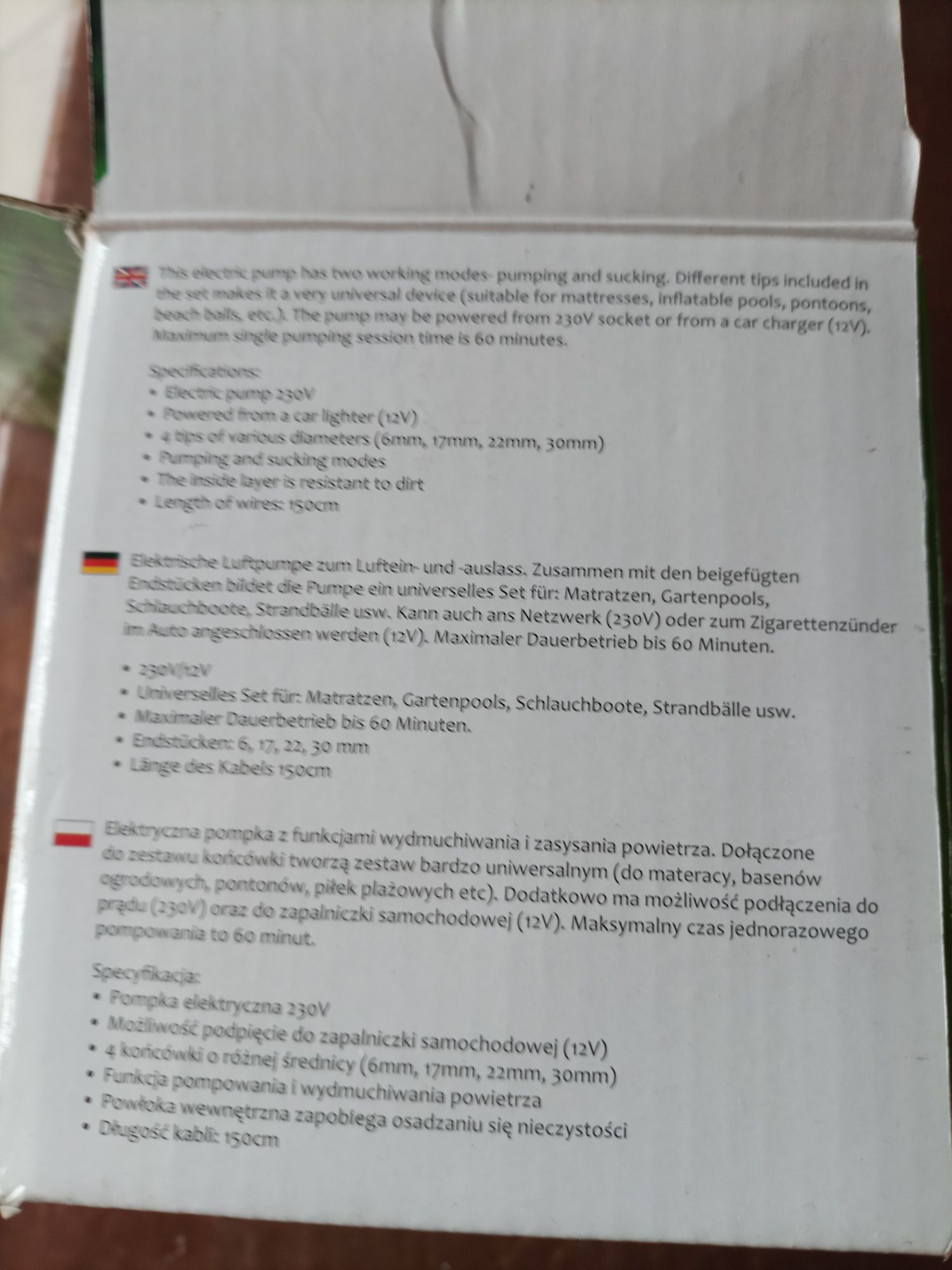 Pompka elektryczna