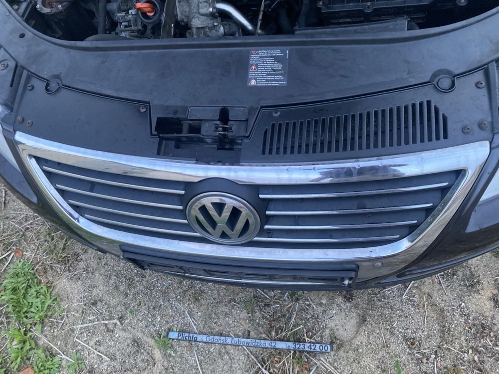 Zderzak przód grill PDC VW Passat B6 oryginał gwarancja komplet