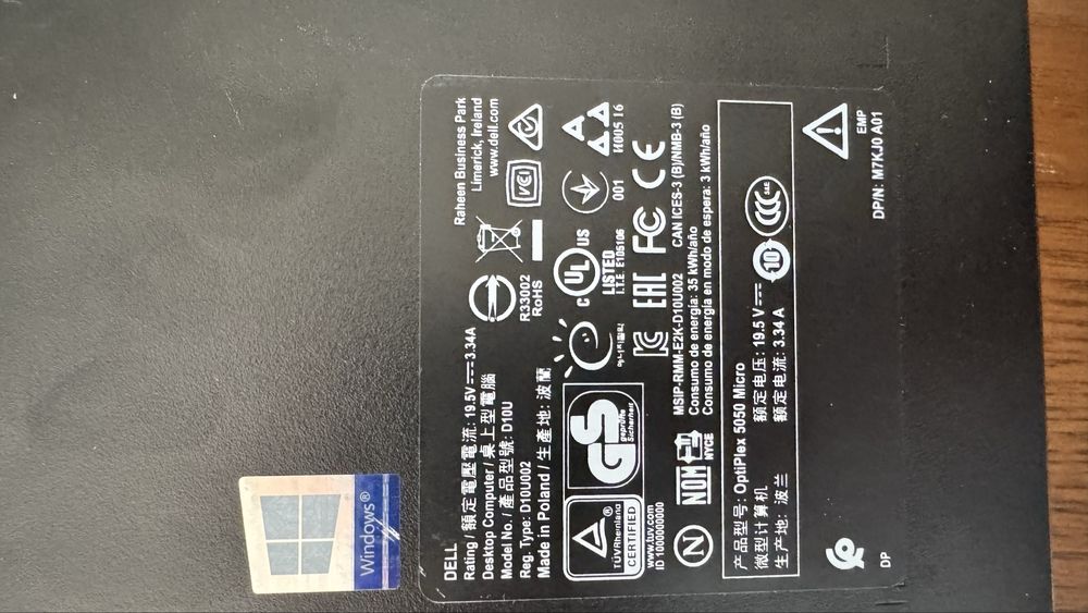 Dell OptiPlex 5050 | i5 7-gen | 16 GB DDR4 | Bez dysku – okazja!