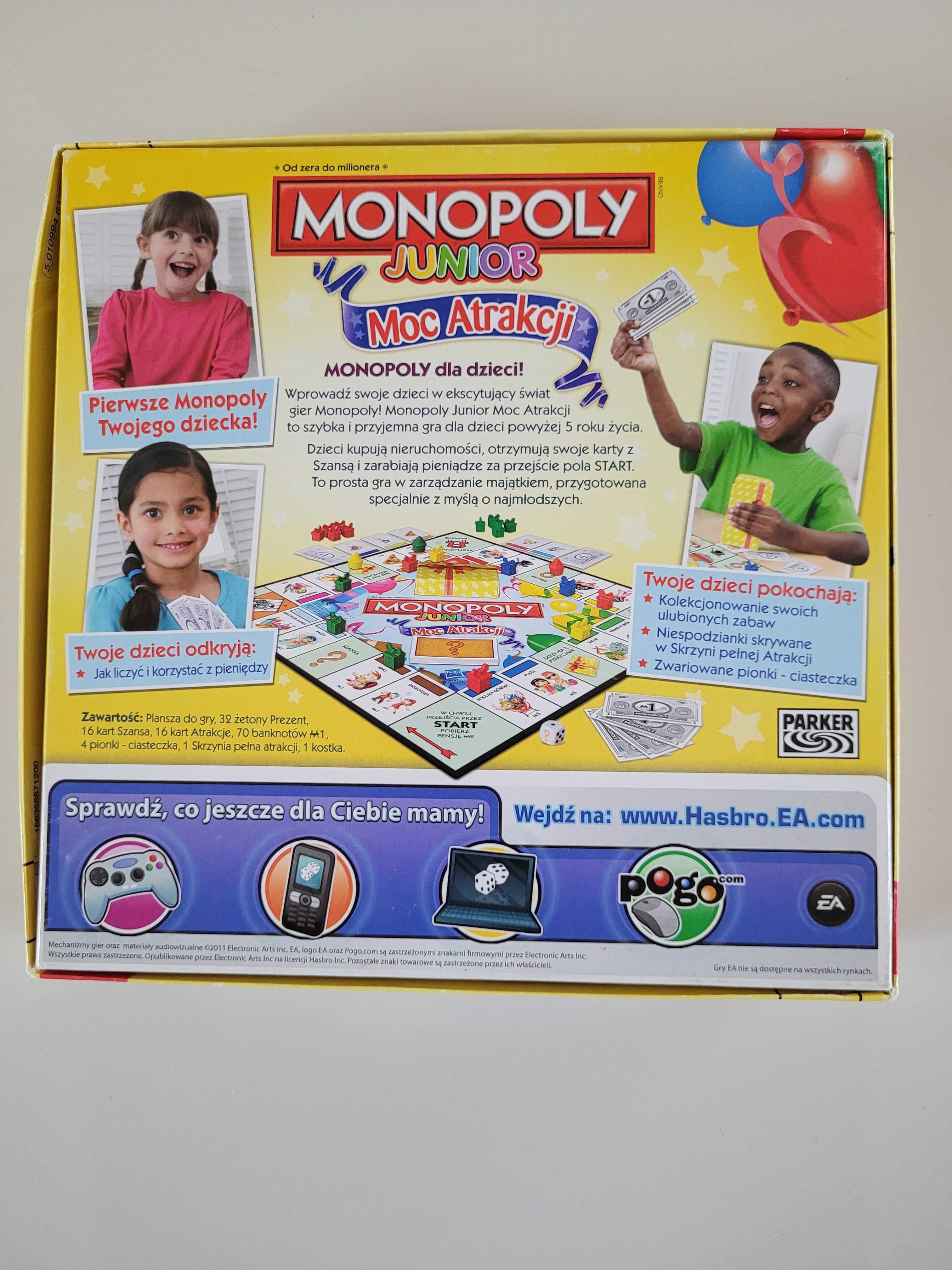 Gra planszowa Monopoly Junior - Moc Atrakcji