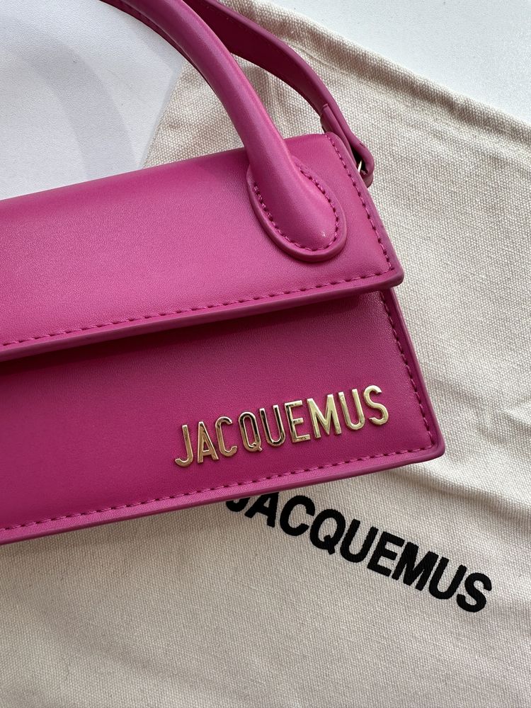 Рожева жіноча сумка jacquemus le chiquito long