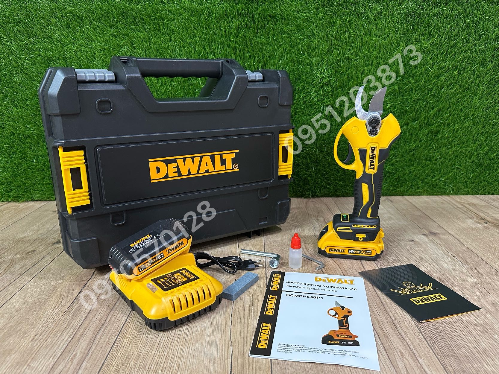Аккумуляторный Секатор DeWALT DCMPP540P1 24V 5Ah для точной обрезки
