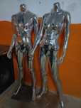 2 manequins cromados