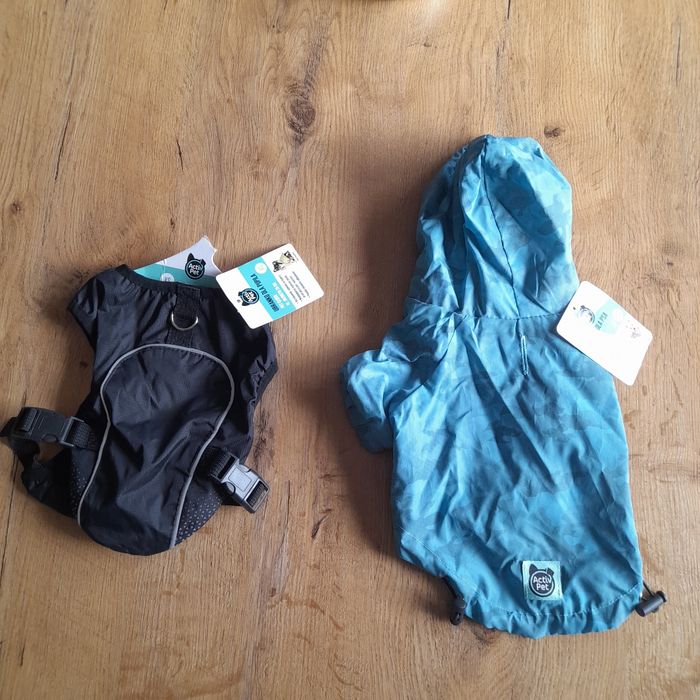 2x nowe ubranko dla pieska, rozmiar XS, długość grzbietu 25cm