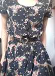 Sukienka kwiaty retro vintage L