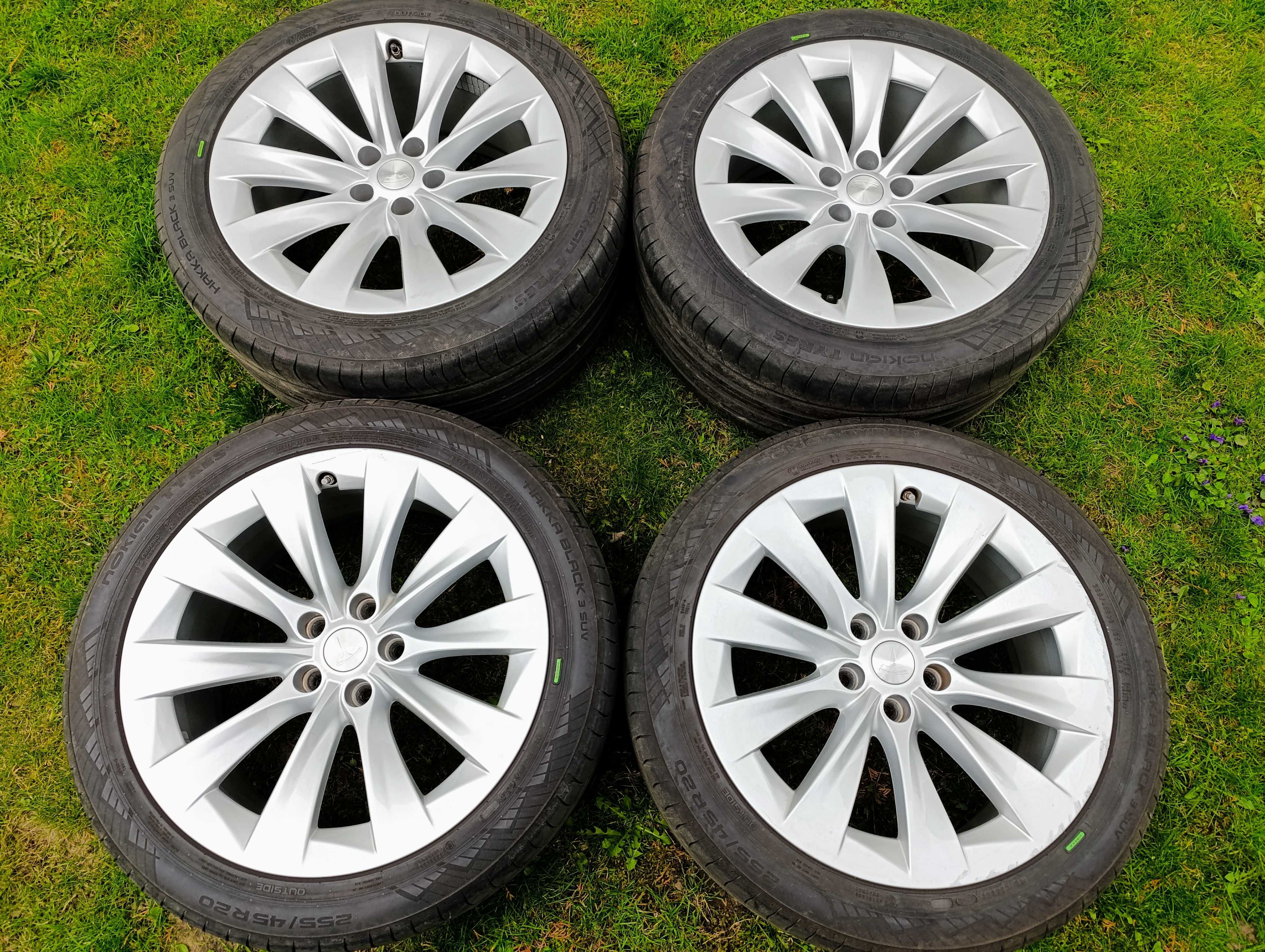 4x NOWE Koła Felgi TESLA X opony Lato Oryginalne 255 i 275/45 R20