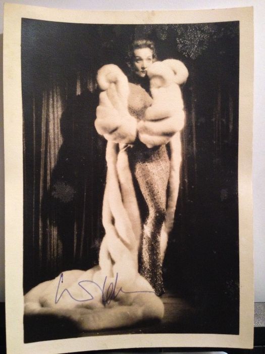 Cinema,Marlene Dietrich fotografia assinada