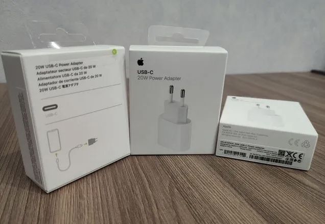 Шнур lightning type-c блок зарядки  5w 20w iphone с комплекта 8+ 12 