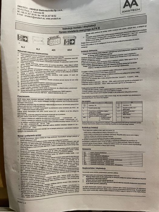 Oprawa awaryjna Alfa III LED AL3