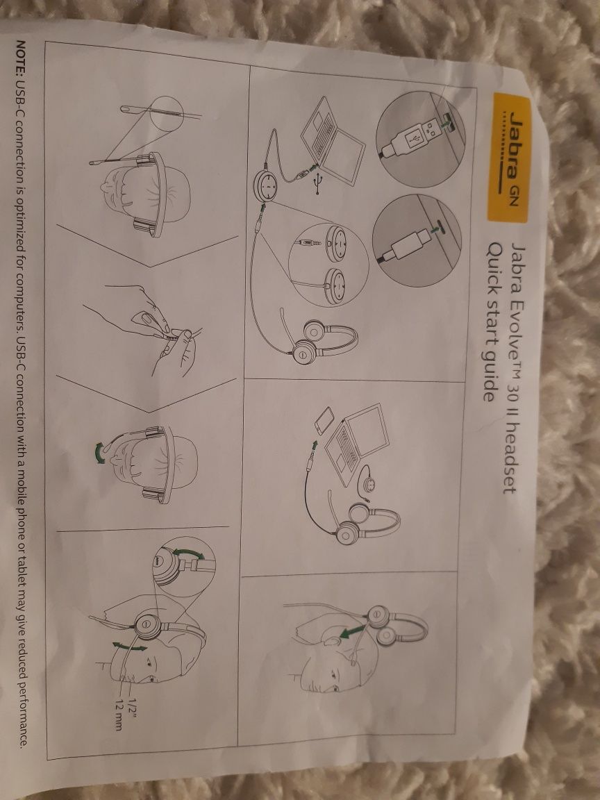 Słuchawki z mikrofonem do komputera . Nowe.