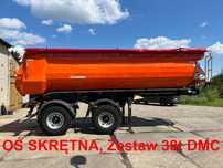 Schwarzmuller SM K-serie oś skrętna rynna Hardox 38t dmc zestaw naczepa wywrotka  pierwszy właściciel jedyna taka! Lepsze od 8x4