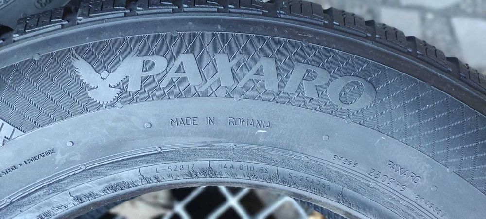 Opony zimowe Paxaro 2024r 8,5 mm bieżnik 195/65/15