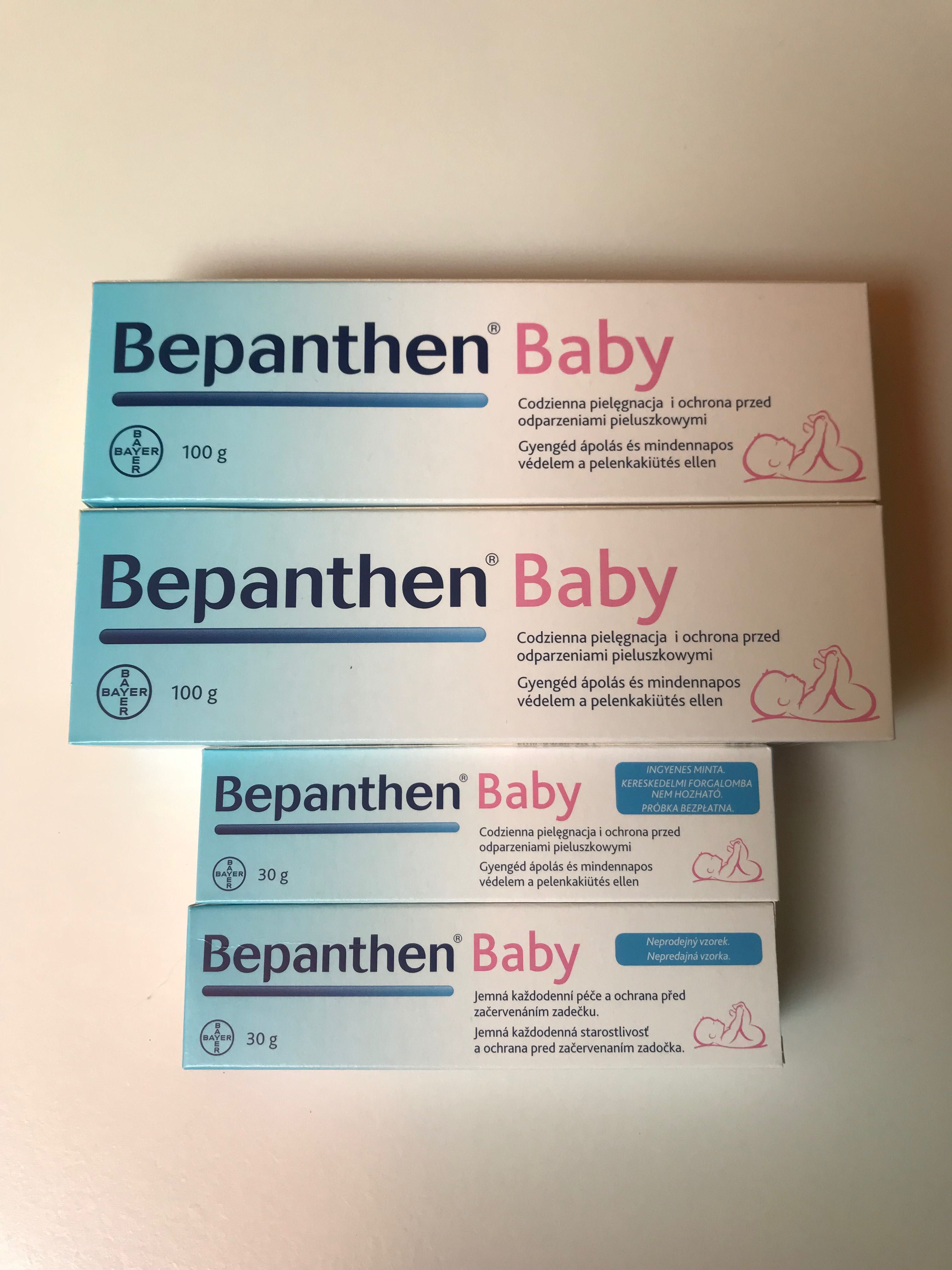 Maść Bepanthen Baby zestaw 100g x2 + 30g x2 - długa data 2025