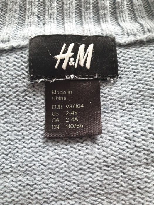 Sweter na zamek 98-104