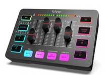 FIFINE Mikser audio do gier, streaming RGB PC