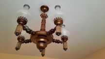 LAMPA sufitowa PRL 5-ramienna PRZEMYŚL
