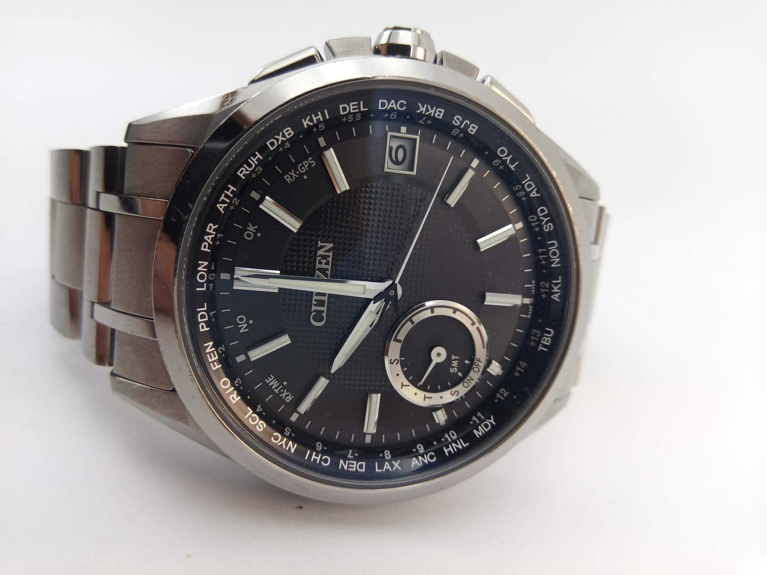 Часы Citizen GPS Attesa CC3010-51E Eco-Drive вечник титан сапфир