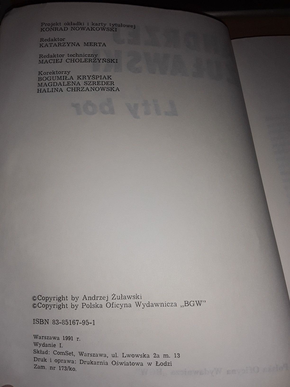 Lity bór  Żuławski