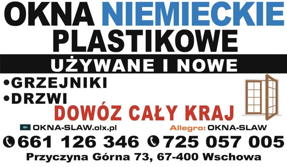 Drzwi balkonowe okno 83x215 pcv plastikowe DOWÓZ CAŁY KRAJ