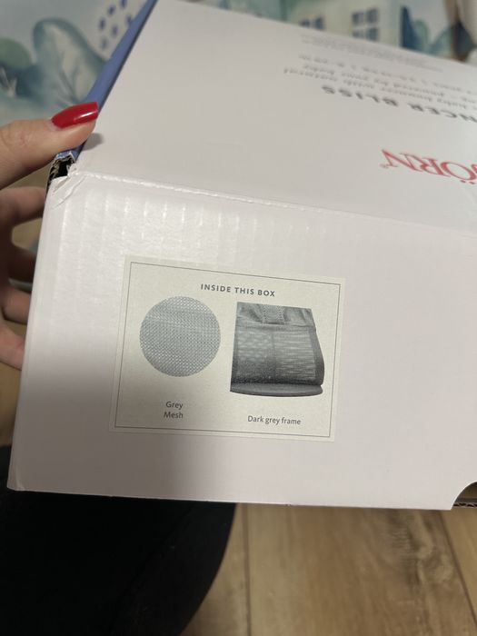 Leżaczek Babybjorn szary mesh Bujaczek