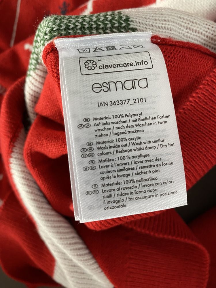 Sweter Świąteczny czerwony rozmiar L