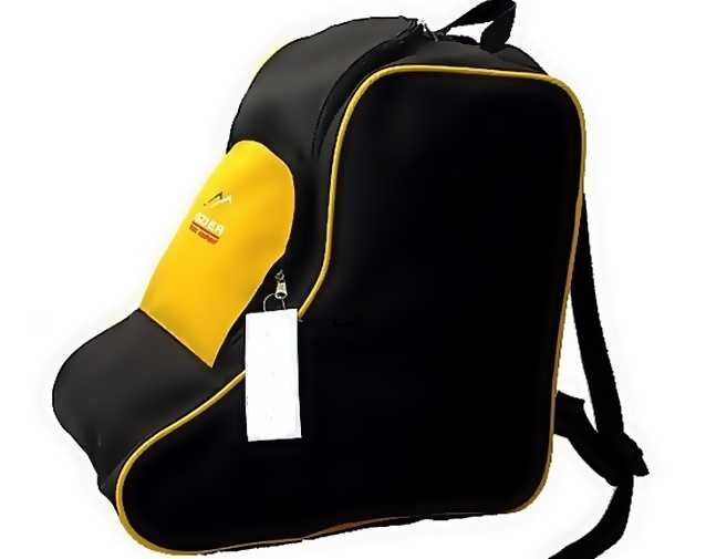 Torba, pokrowiec, plecak na buty narciarskie, rolki, łyżwy - żółty