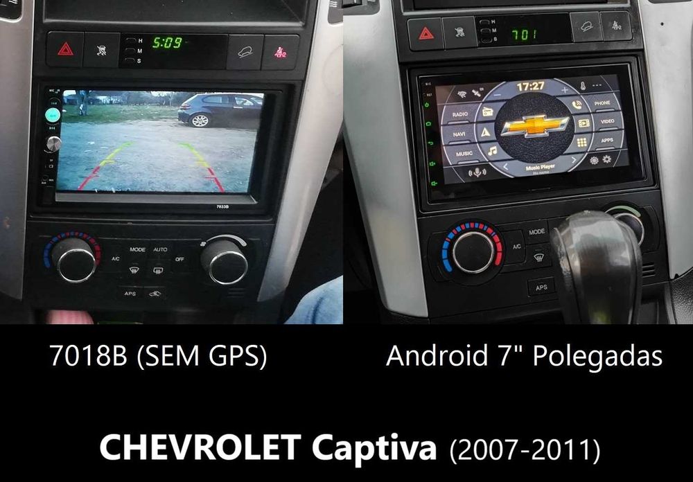 (NOVO) Rádio 2DIN • CHEVROLET • Aveo • Captiva • Epica • Android GPS