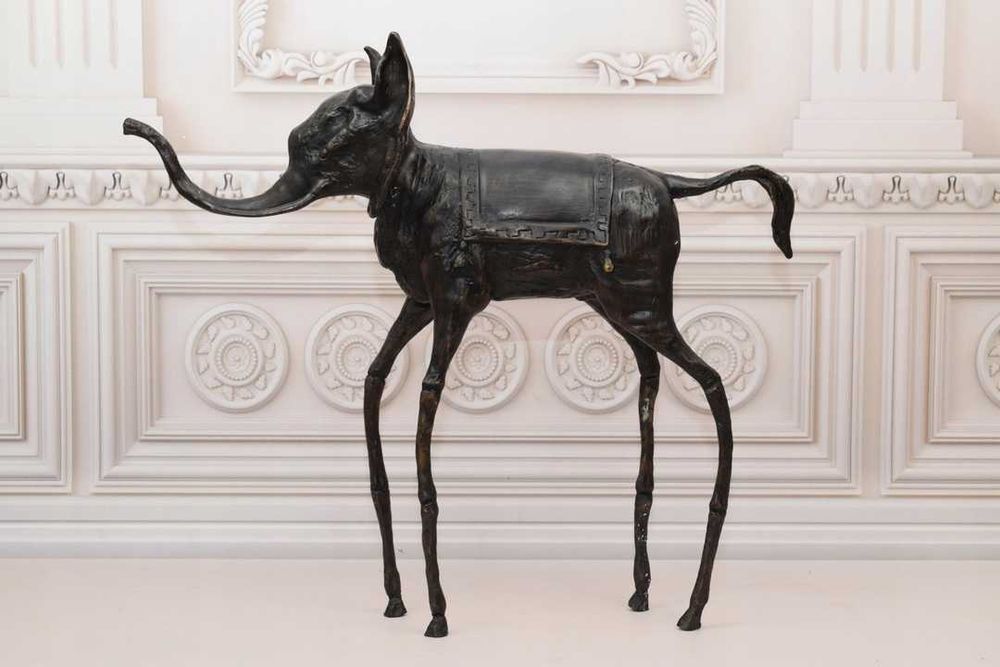 Kosmiczny Słoń - Salvador Dali - Figura Rzeźba z Brązu - Dekoracja