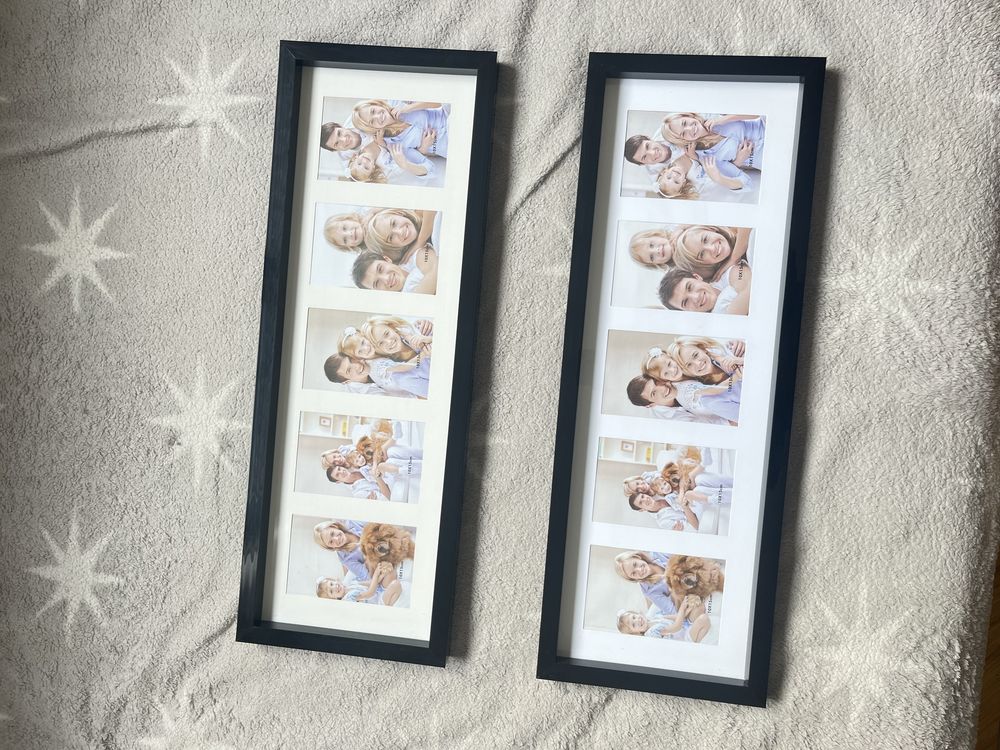 2 x ramka na zdjecia 10 x 15 cm czarny polysk