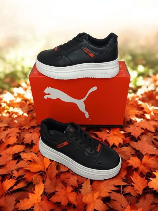 Жіночі кросівки Puma на платформі/женские кожаные кроссовки пума