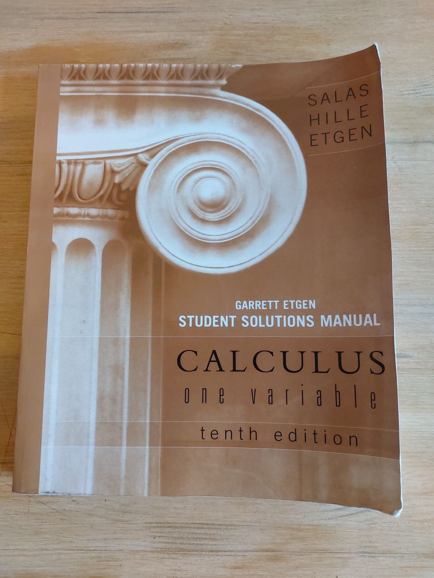 Calculus One Variable Student Solutions Manual
