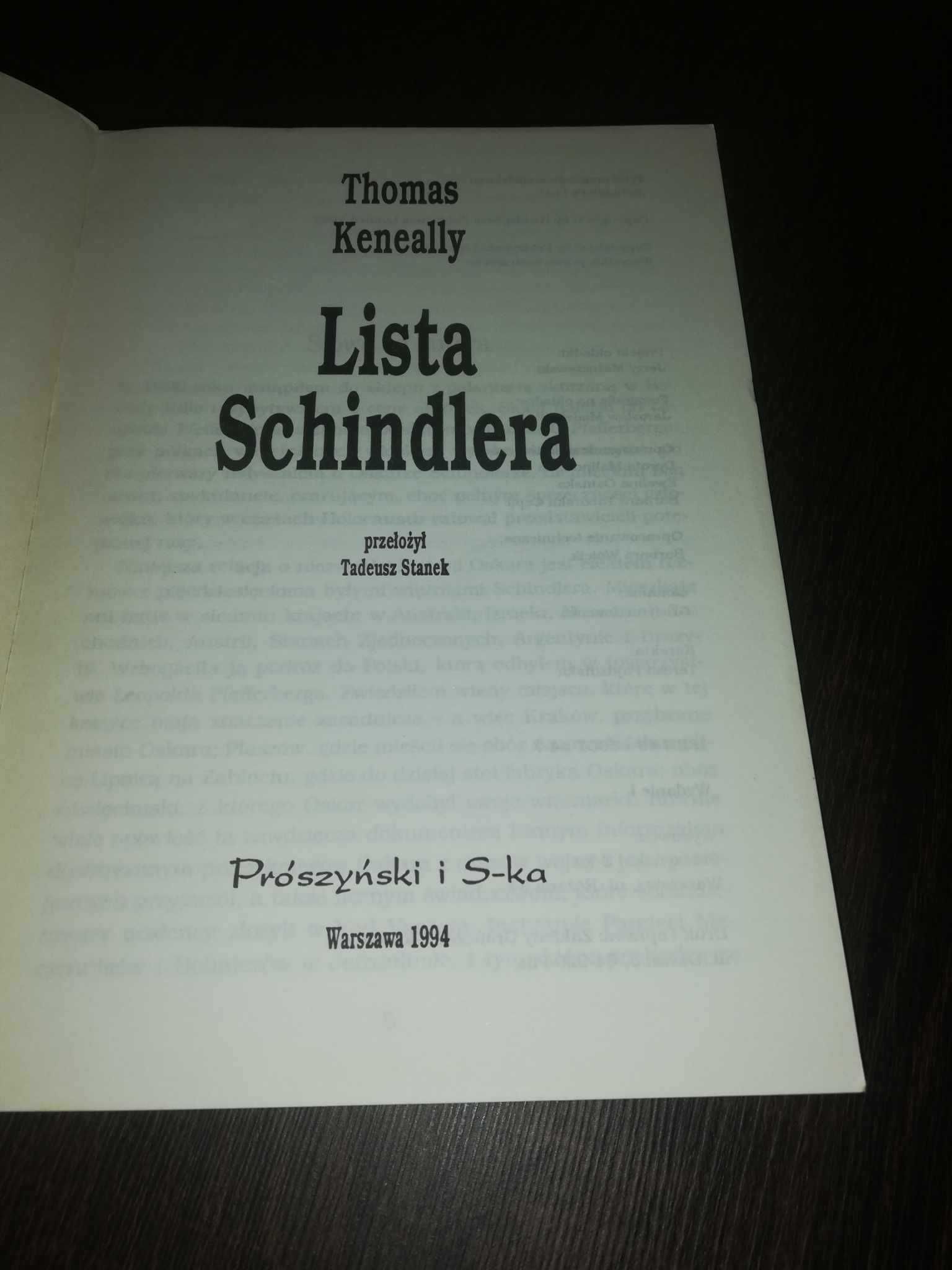 Lista  Schindlera , Thomas Keneally