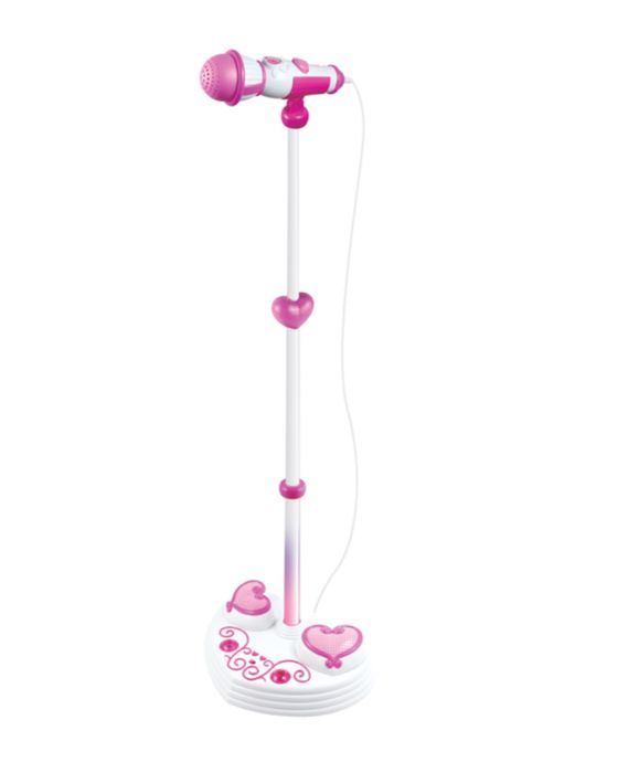 Детский микрофон розовый