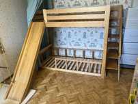 Кровать горище з горкою