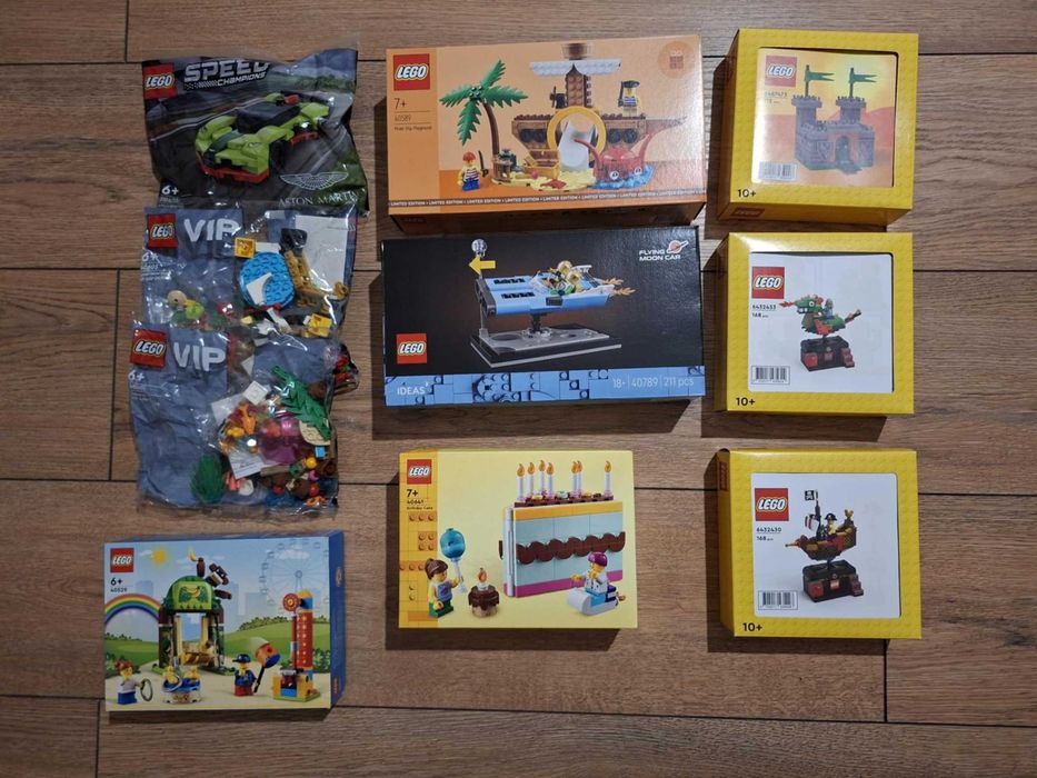 LEGO 40589, 40789, 40641 i inne - w sumie 10 zestawów