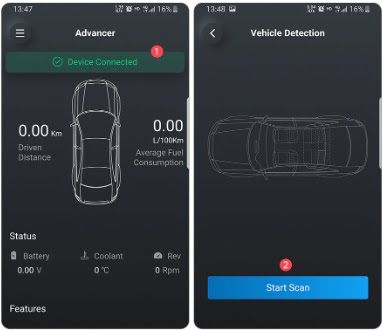 Leitor Diagnostico Erros OBD OBD2 Xtool Bluetooth carro Android NOVO