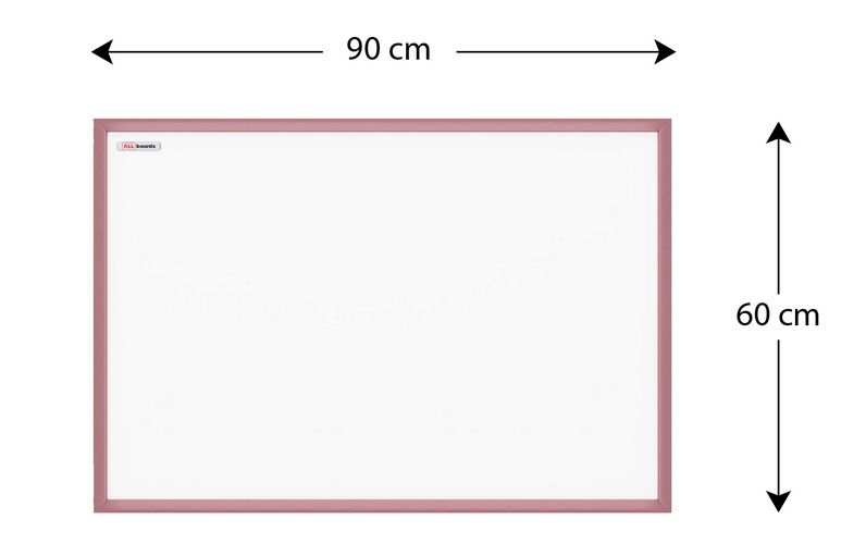Tablica suchościeralna magnetyczna biała 90x60 cm ALLboard