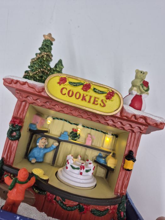 Wioska pozytywką  scena świąteczna Led