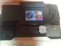 PS4 Slim + monitor Dell + fifa23 + całe okablowanie i pad astro c40