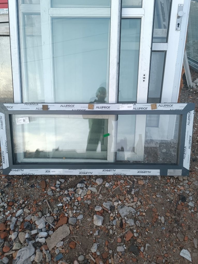 Okno* fix * witryna* Aluprof* przeciwpożarowy EI60 148/57 cm