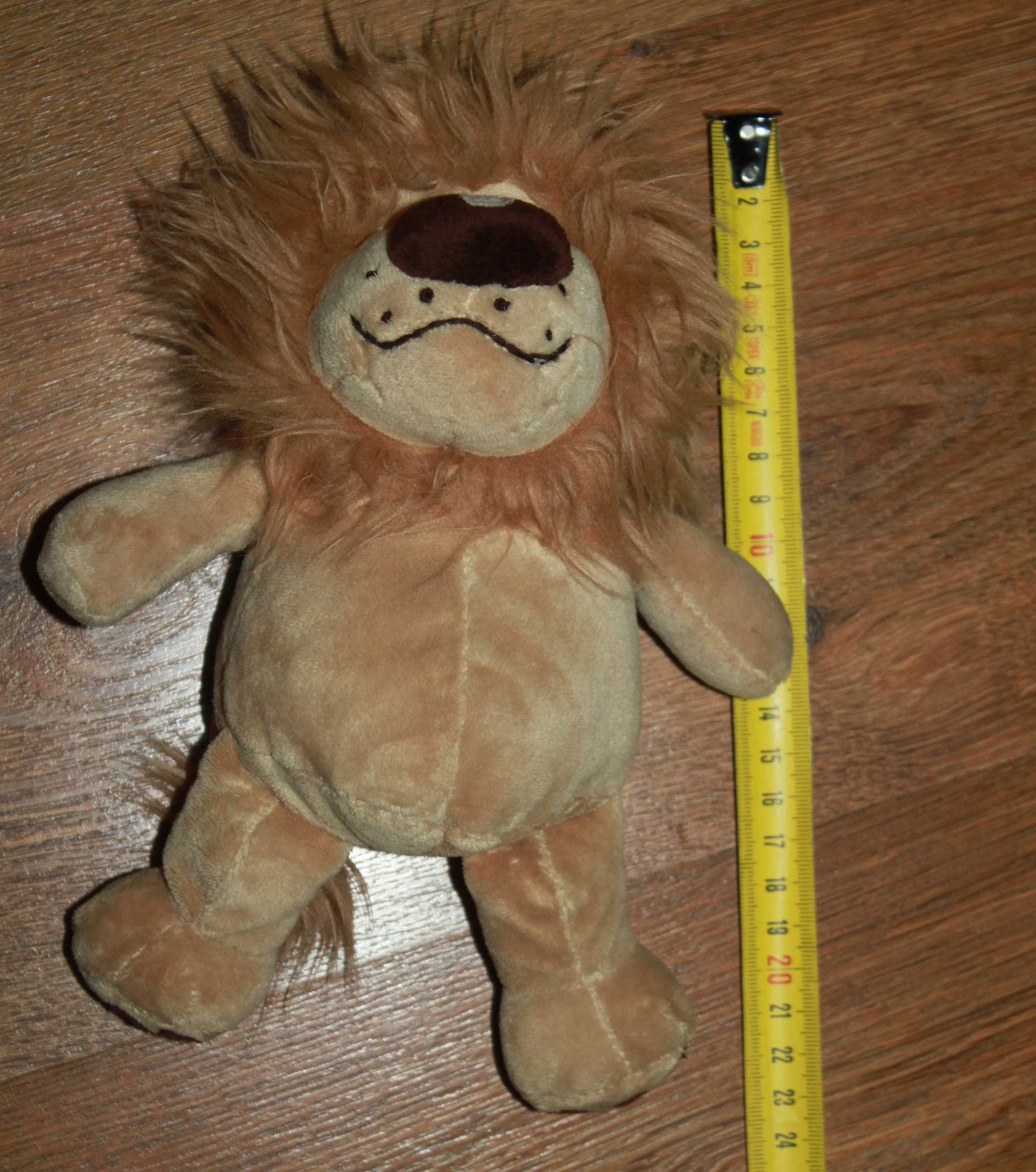 Качественная мягкая игрушка львенок 23 см.