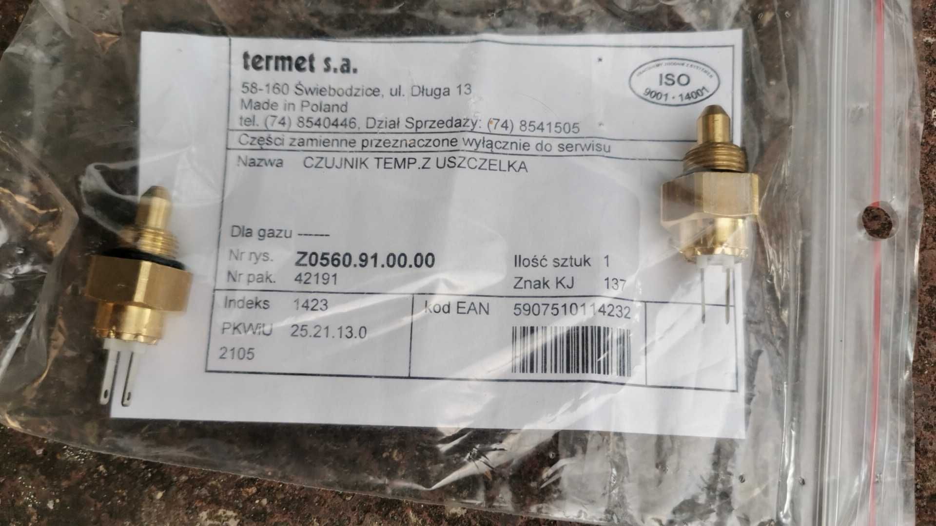 czujnik temperatury NTC Termet Z0560.91.00.00 kocioł Mini Max i inne