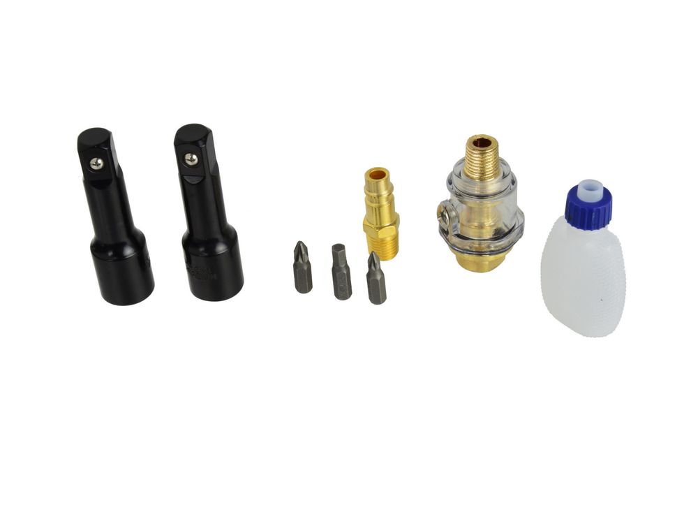 Трещотка пневматическая Geko G00581 1/2 + комплект головок и масленка